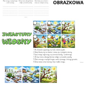 ZWIASTUNY WIOSNY  - Historyjka obrazkowa