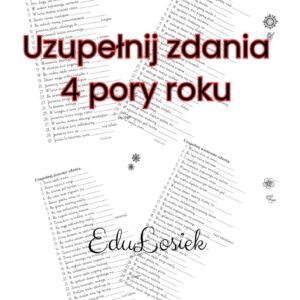 Zestaw kart pracy „4 pory roku”
